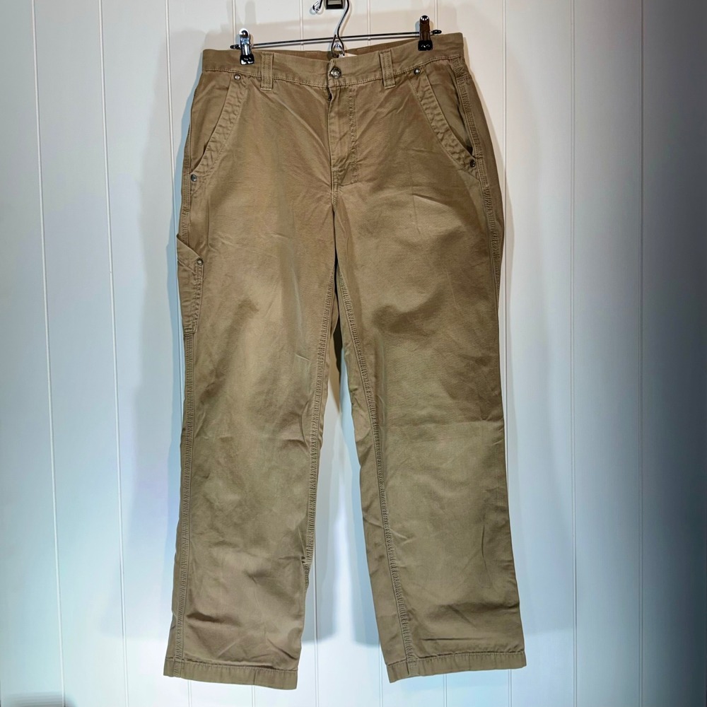 The North Face Mens Khaki Cotton Canvas Carpenter Utility Pants 34 Regular